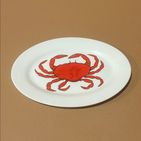 CORDON BLEU RED CRAB 12" OVAL Platter Summer Ocean Animal Dishware - Picture 2 of 4